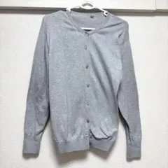 ユニクロ UVカットスーピマコットンクルーネックカーディガン XL