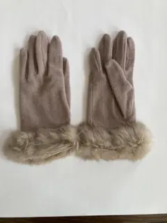 手袋　値下げ！！レディースファー付き