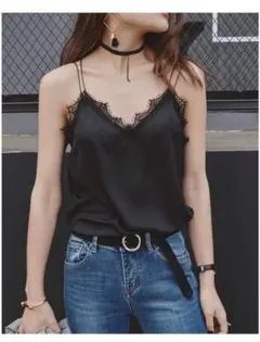 サテンキャミソール