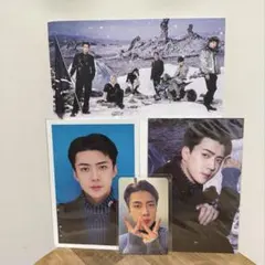 EXO カードウォレット　セフン トレカ　2枚 EXO セフン sing for you ステッカー トレカ 2種セット - メルカリ