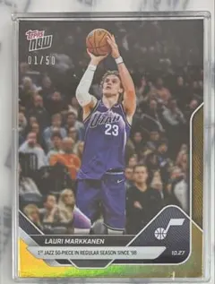 未開封 /50 Lauri Markkanen Topps Now NBAカード