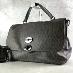 【美品✨】ザネラート ポスティーナ 2way ショルダーバッグ ブラウン系のサムネイル