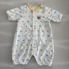 ミキハウス　ロンパース　プレオール　どうぶつ総柄