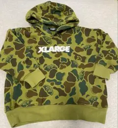XLARGE 迷彩柄　フーディ　裏起毛