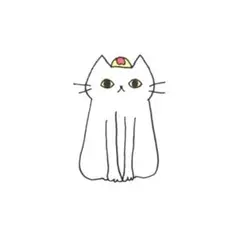 【1098】【白猫の絵】オリジナル手描きアナログイラスト原画　自作創作アート作品