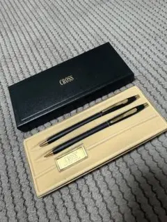 訳ありヴィンテージ】CROSS14金張 ボールペン＆シャープペンシル2本