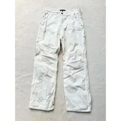 BEAUTY&YOUTH ホワイト コーデュロイ ワークパンツ