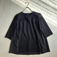 23区 洗える コットンツイル ジャージー バックシャン カットソー 38