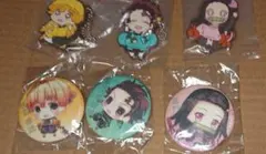 アニメ化鬼滅の刃ラバーストラップ＆缶バッジセット