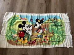 新品！ミッキー　ミニー　ディズニー　バスタオル　内野株式会社　1970年代　レア