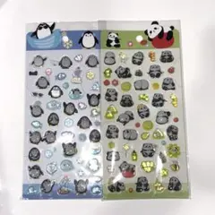 ボンボンドロップシール　パンダ　ペンギン