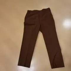 ブラウン ゴムウエスト スラックス