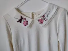 axes femme✦花刺繍✦レース✦薄ニット
