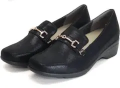 【超美品】COULEUR VARIE 2way着せ替えシューズ24.5cm3E黒