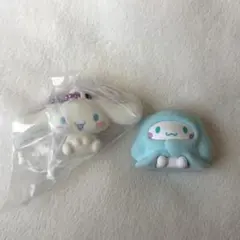 ふわわフロッキーマスコット・おふとんかぶりっこ シナモロール2点セット