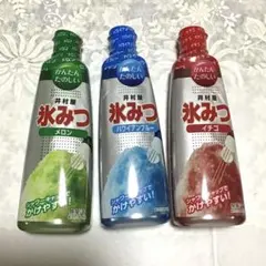 이무라야 얼음 미츠 빙수 시럽 3개 세트 멜론 하와이안 블루 딸기
