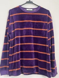 PHEENY VELOURS BORDER L/S フィーニー ベロア 長袖のサムネイル