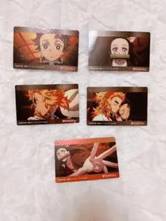 鬼滅の刃 無限列車　プリマハム　カード　竈門炭治郎　竈門禰豆子　煉獄杏寿郎