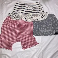 子供服　女児　ズボン　3枚セット　80cm