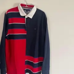 Tommy Hilfiger ラガーシャツ 長袖 Lサイズ　送料無料