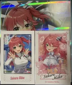 さくらみこ ホログラム色紙 チェキ風カード EXPO fes.