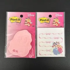 ディズニー メモ 付箋 2個セット