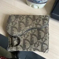 し*う様 dior 三つ折り財布 ブラウン