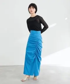 ADAM ET ROPE タイトスカート 36 ブルー