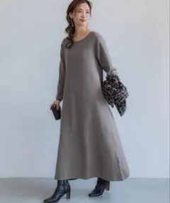 COCA コカ フレア　ニット　ワンピース