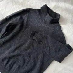 UNIQLO ユニクロ タートルネック ニット ダークグレー M