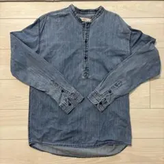 edison store デニムブルー 長袖シャツ M