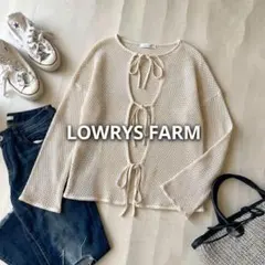 ローリーズファーム メッシュカーディガン リボン ボレロ サマーニット