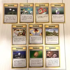 ポケモンカード 旧裏面 トレーナーカード 6枚セット - メルカリ