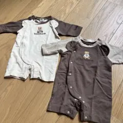 TeddyBear ロンパース 2枚セット　双子など