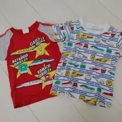 新幹線デザイン Tシャツ 2枚セット