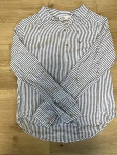Hollister ストライプ長袖シャツ Sサイズ