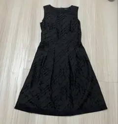美品　バーバリーロンドン　ノバチェック　ワンピース　絹混　ブラック