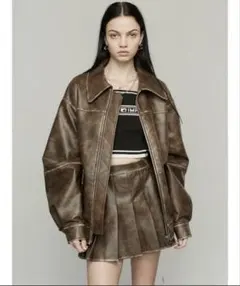 完売品 EMODAヴィンテージライクブルゾン スカート