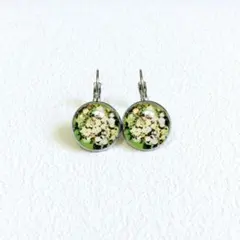 (両耳用) ゴッホ　ピアス　イヤリング　アクセサリーゴッホ　バラのある花瓶