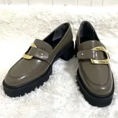 〖美品〗リュニック エ モア ボリューム ローファー 本革 日本製 バックル