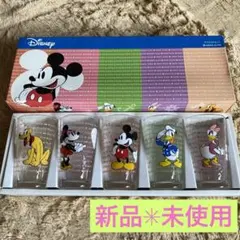 【新品・未使用】ディズニーグラス5個セット