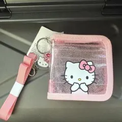 ハローキティ シークレットキーホルダー レッド + ラメクリアウォレット