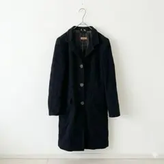 【ダメージあり】MAX&Co. マックスアンドコー ロングコート ブラック