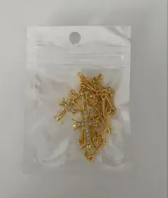 【新品・未開封】ダブルクロス ゴールドネックレス ステンレス42cmユニセックス