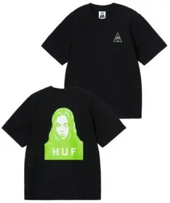 HUF X-girl コラボ Tシャツ ブラックのサムネイル