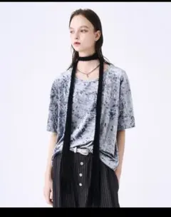 seyto クラッシュベロアTシャツ　サイズ１