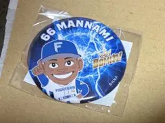 万波中正 缶バッジ