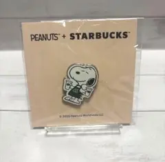 スターバックス　スヌーピー ピンバッジ　ピンク　PEANUTS JOE