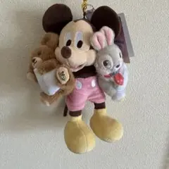 ユニベスティーズ イエック ラビット＆ミッキー＆モカ ぬいぐるみキーホルダー