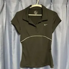 Nike DRI-FIT ブラックポロシャツ 半袖